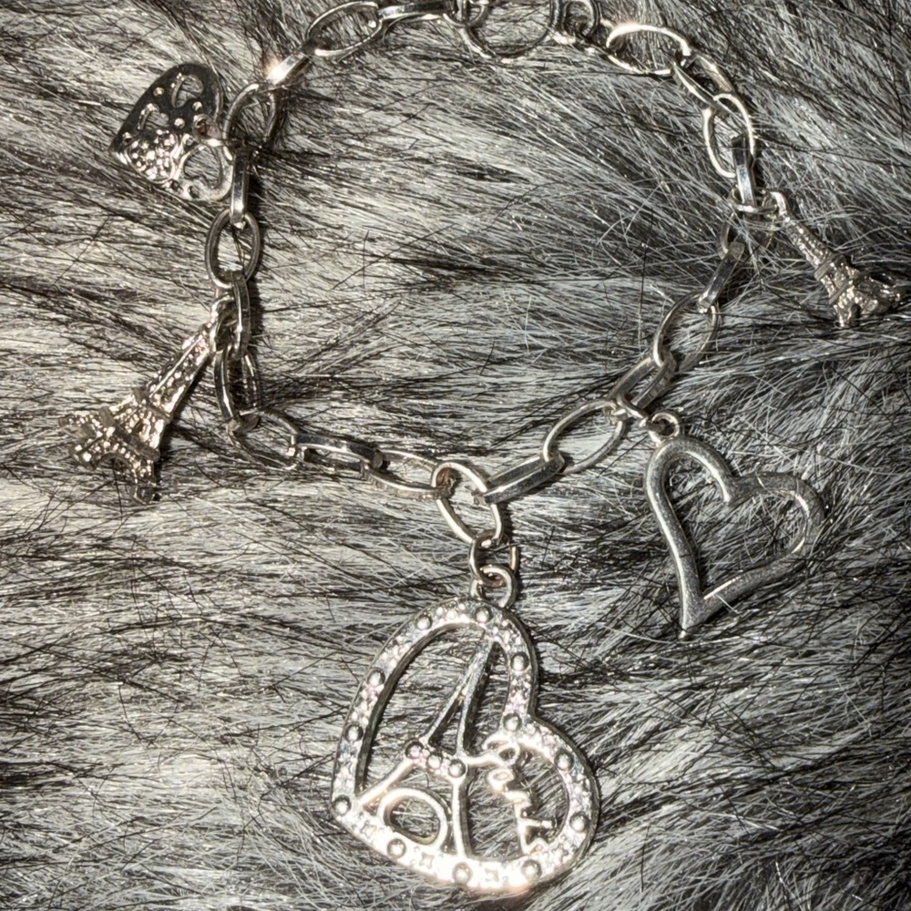 Sterling Silver Paris Charm Bracelet - Picture 3 of 3